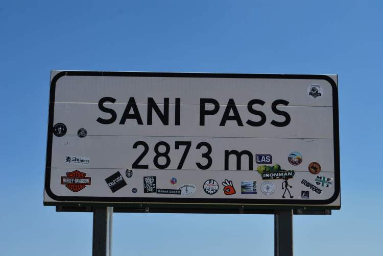Sani pass - Sign