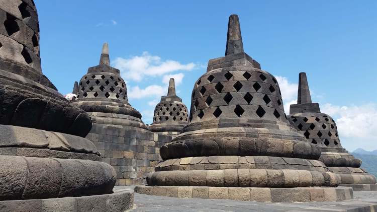 Stupas de Borodubur, Indonésie