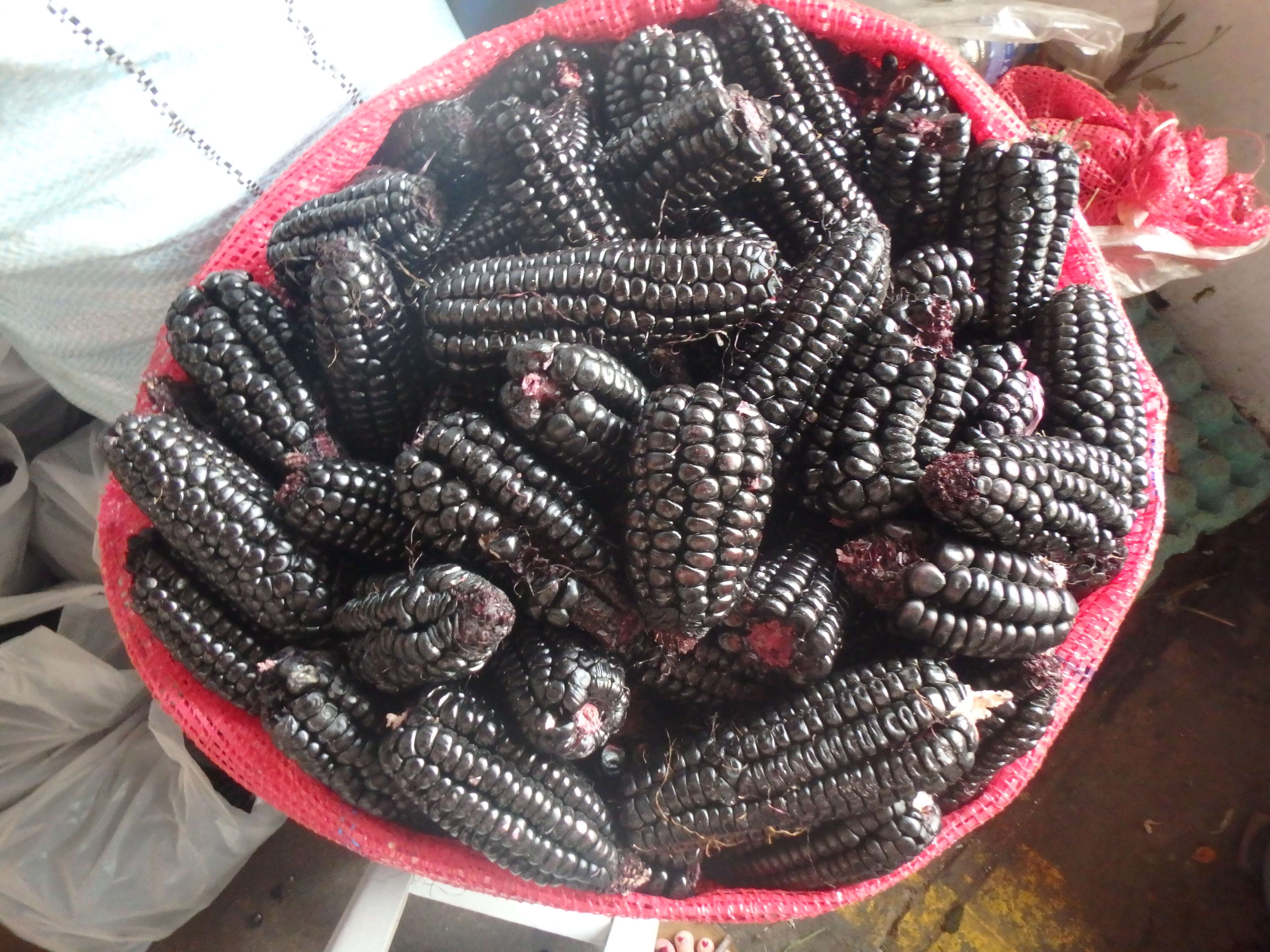 Maïs violet, Marché San Pedro, Cusco, Pérou