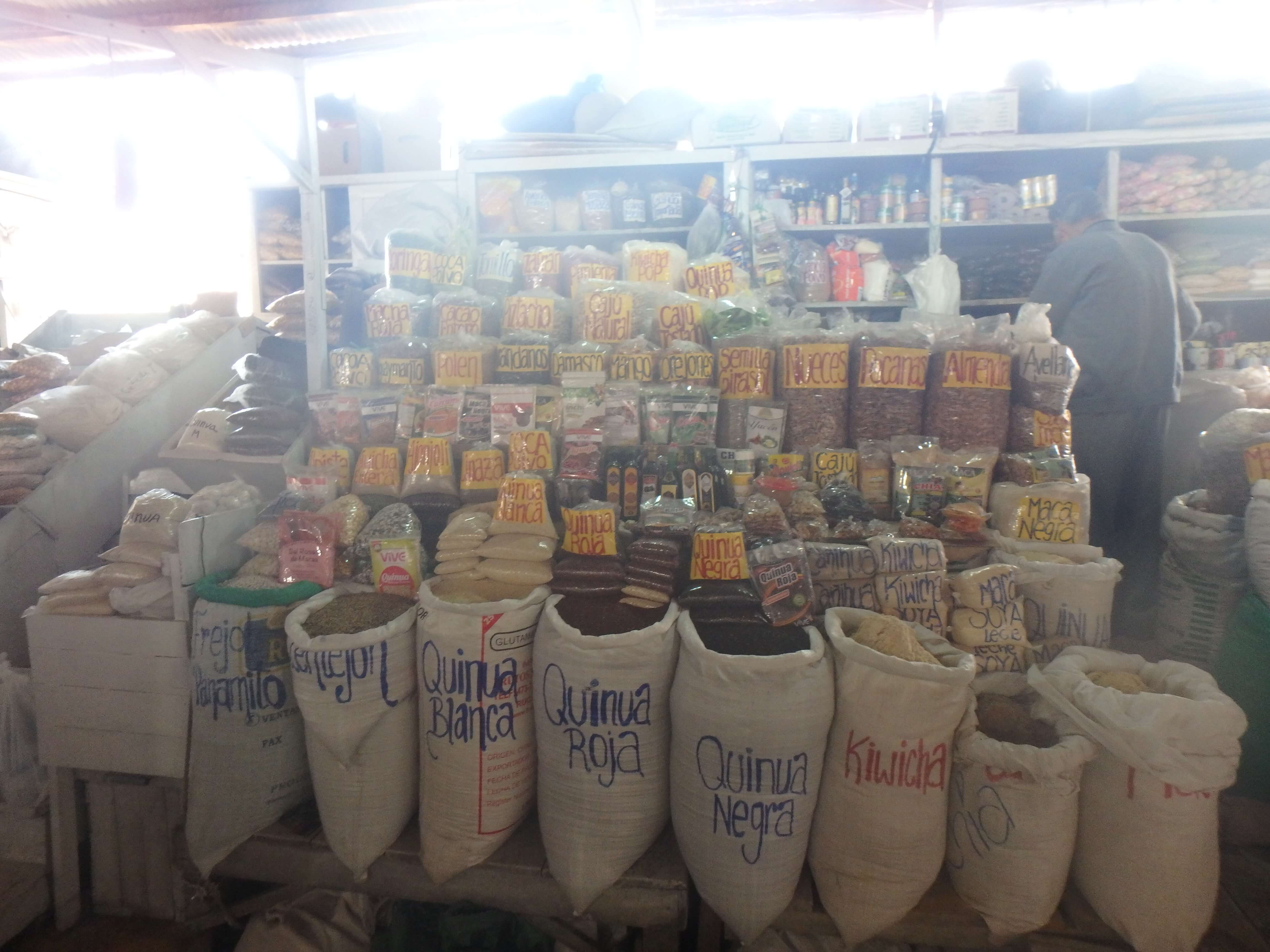 épices, Marché San Pedro, Cusco, Pérou