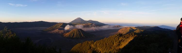Panorama, Mont Bromo, Indonésie