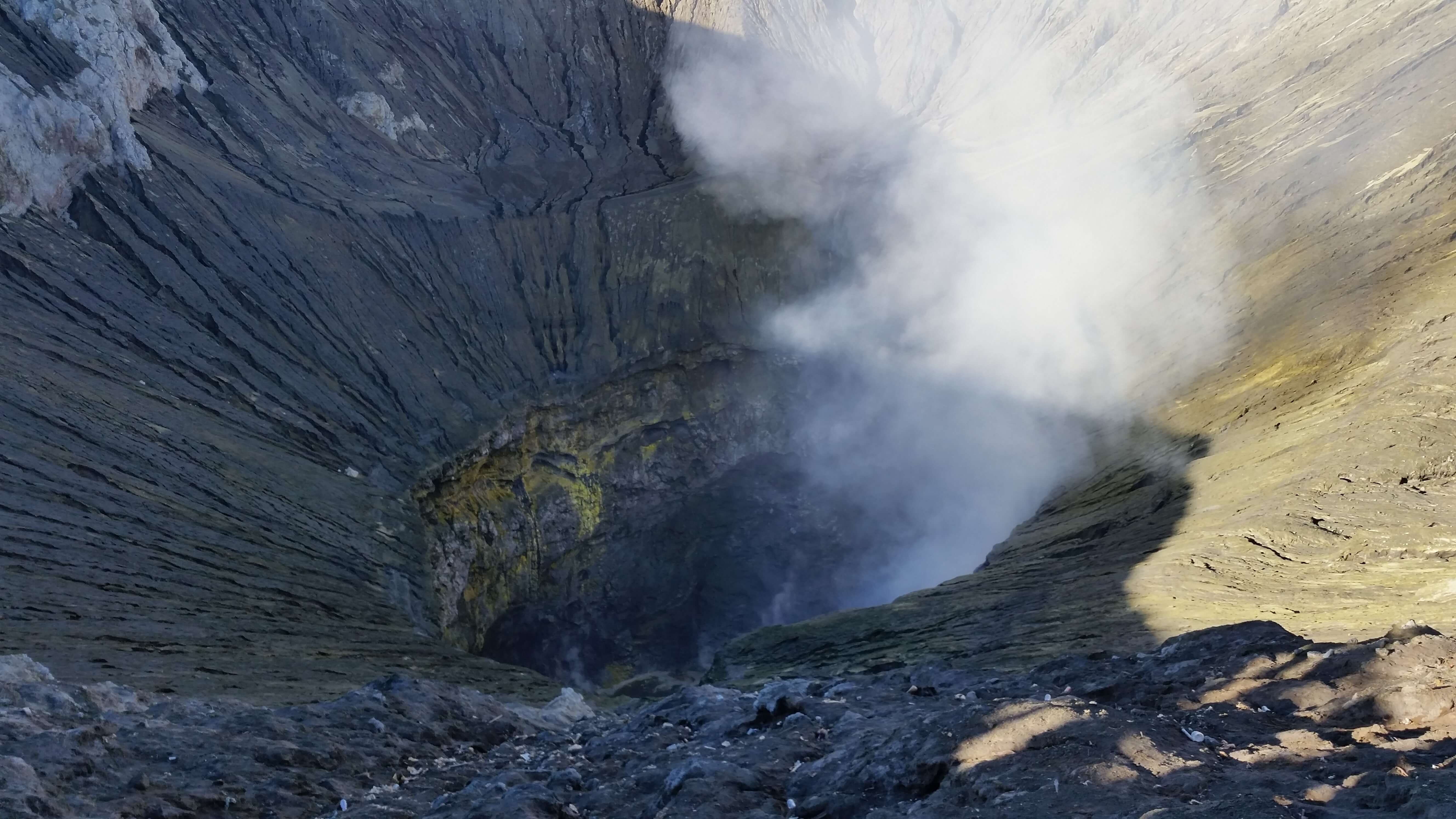 Cratère, Mont Bromo, Indonésie