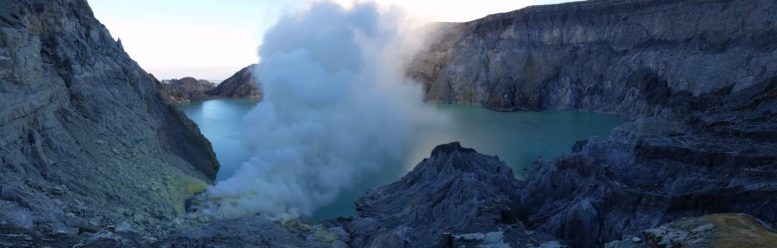 Panorama, Kawah Ijen, Indonésie