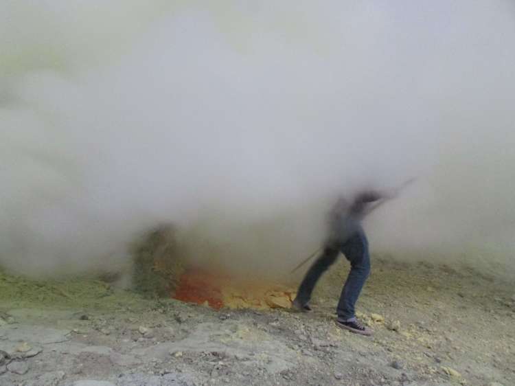 Fumée, Kawah Ijen, Indonésie