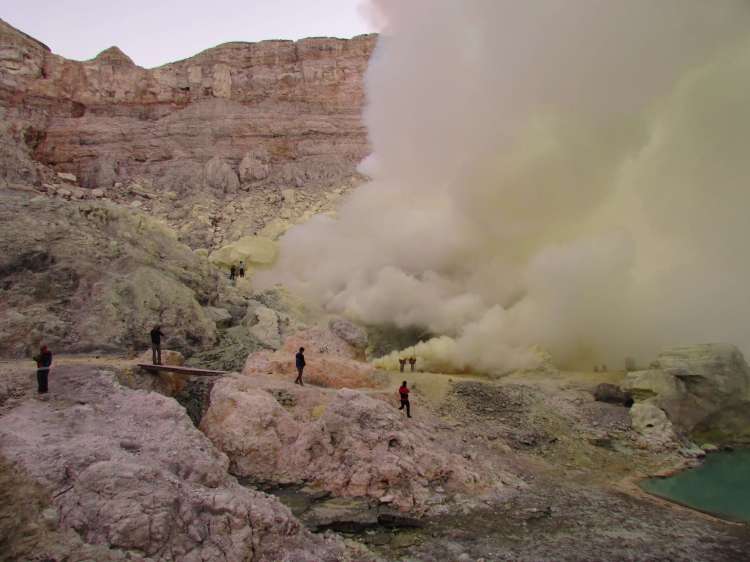 Souffre, Kawah Ijen, Indonésie
