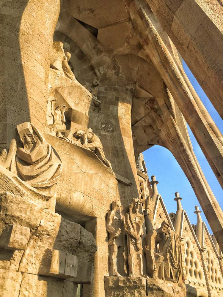 Façade sagrada familia, Barcelona