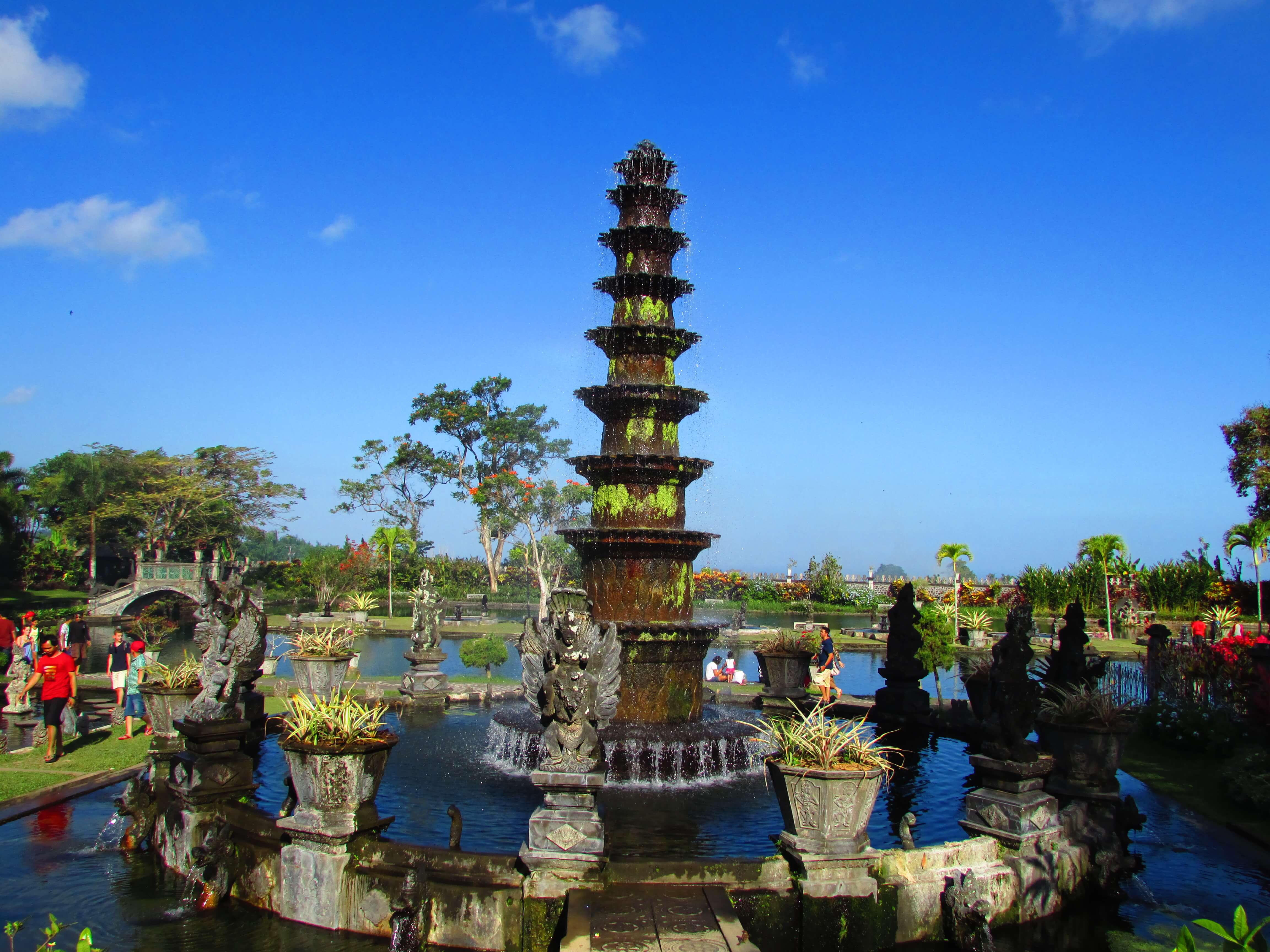 Fontaine, Palais de Tirta Gangga, Bali