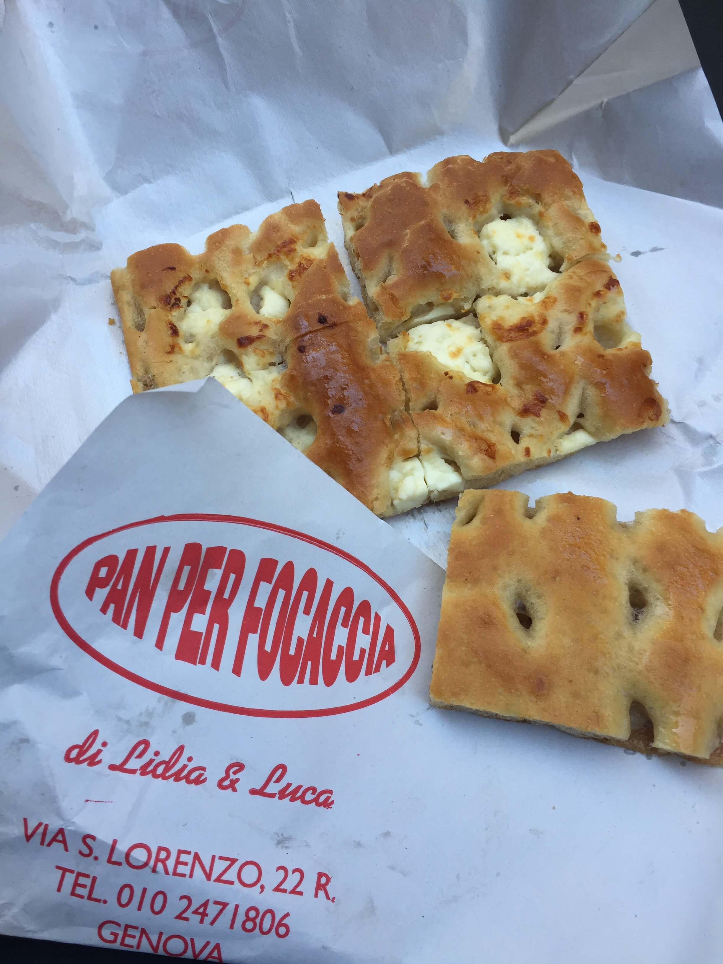 Focaccia, Genes, Italie