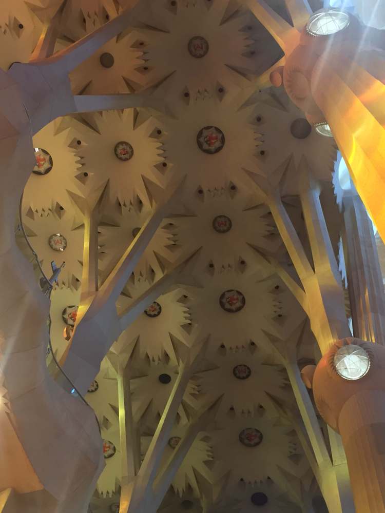 Intérieur Sagrada Familia, Barcelone, Espagne