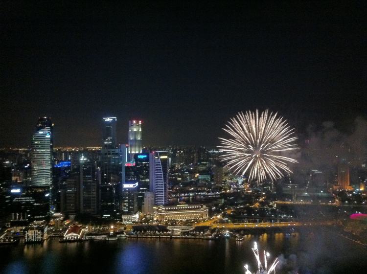 Feu d'artifice, Singapour