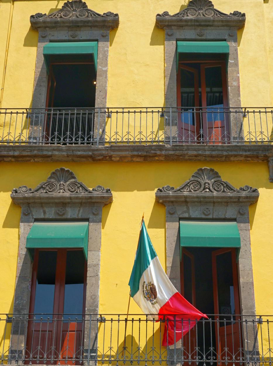 Façade colorée, Mexico City, Mexique
