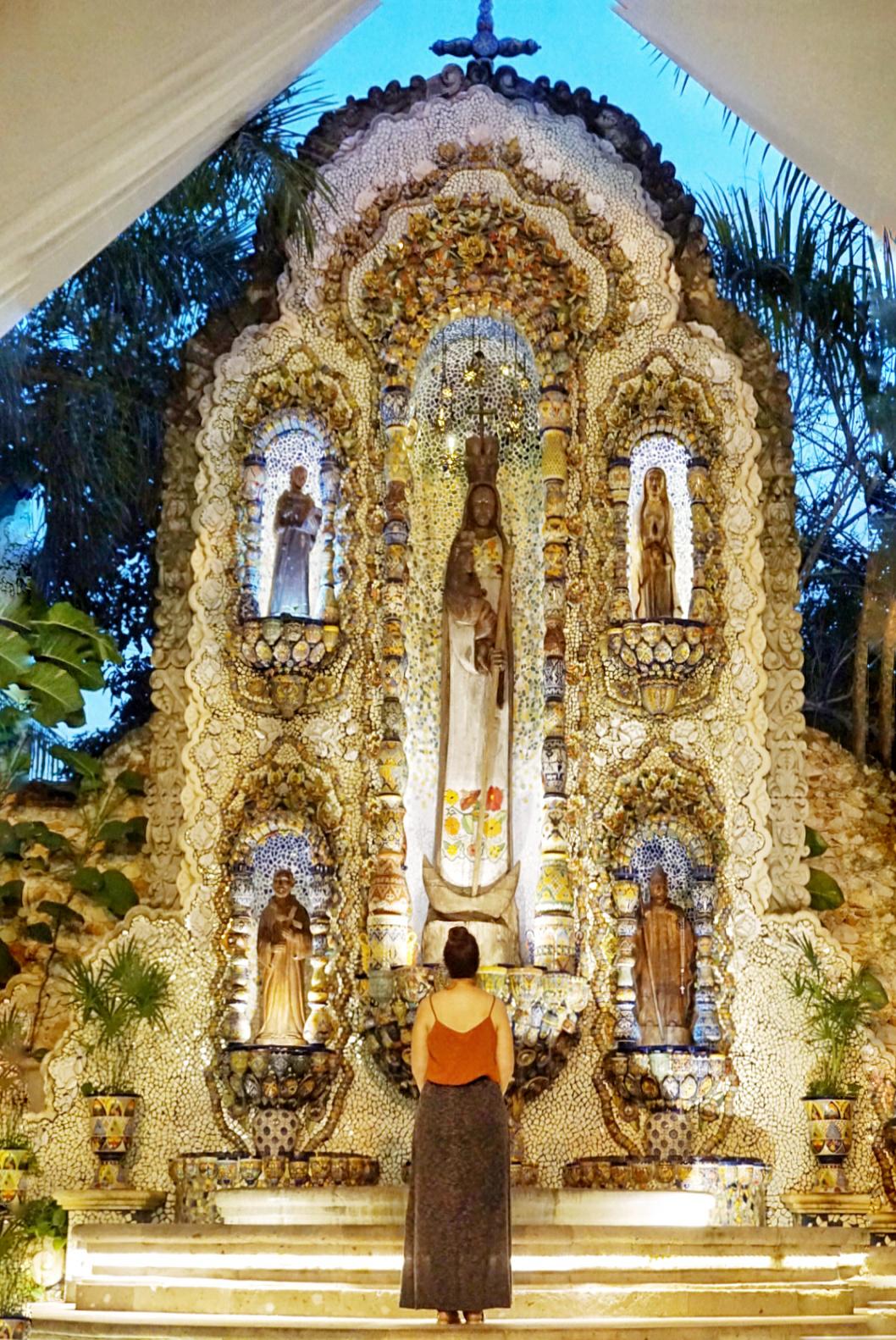 Autel dans une hacienda, Valladolid, Mexique