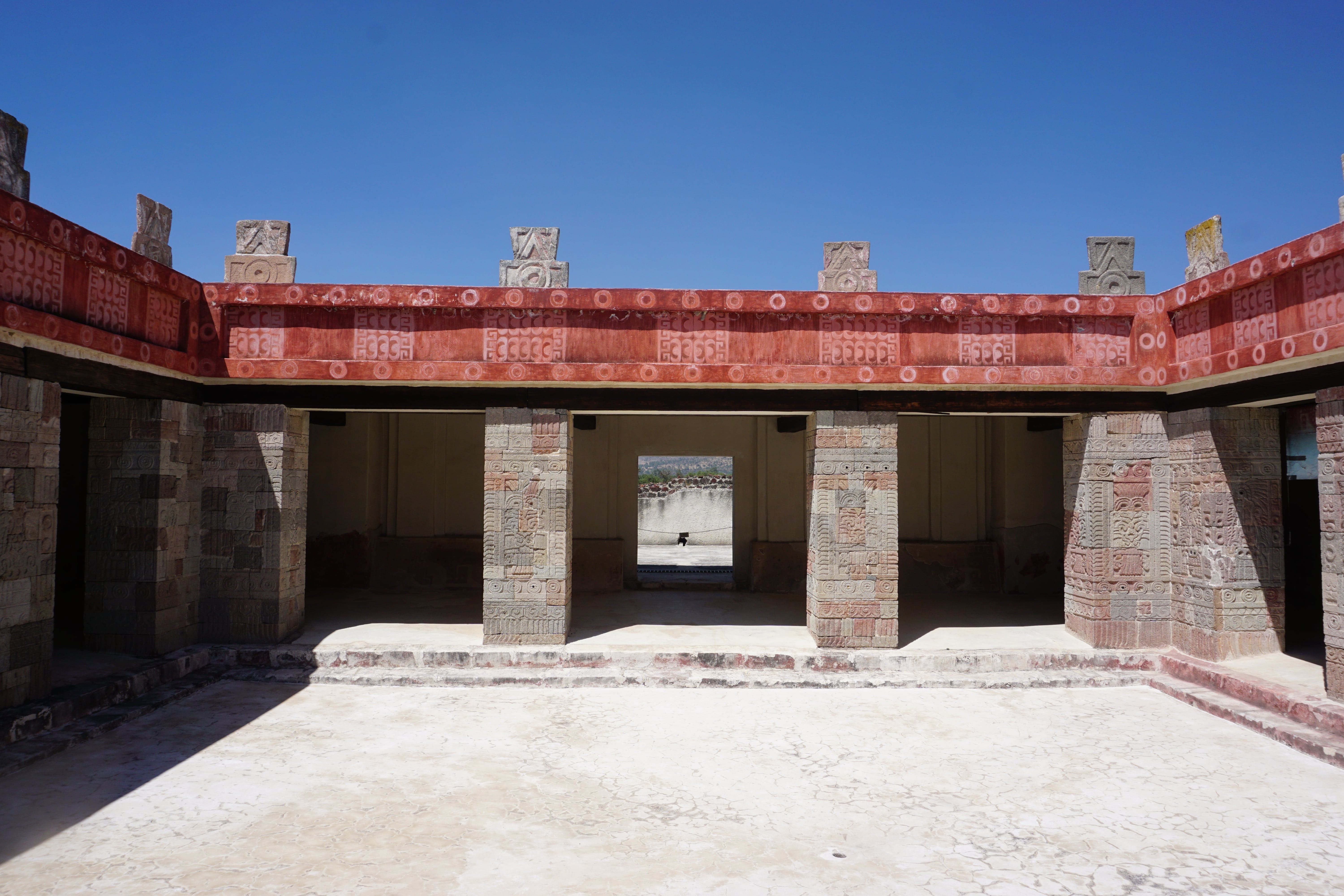Palais restauré, Teotihuacan, Mexique