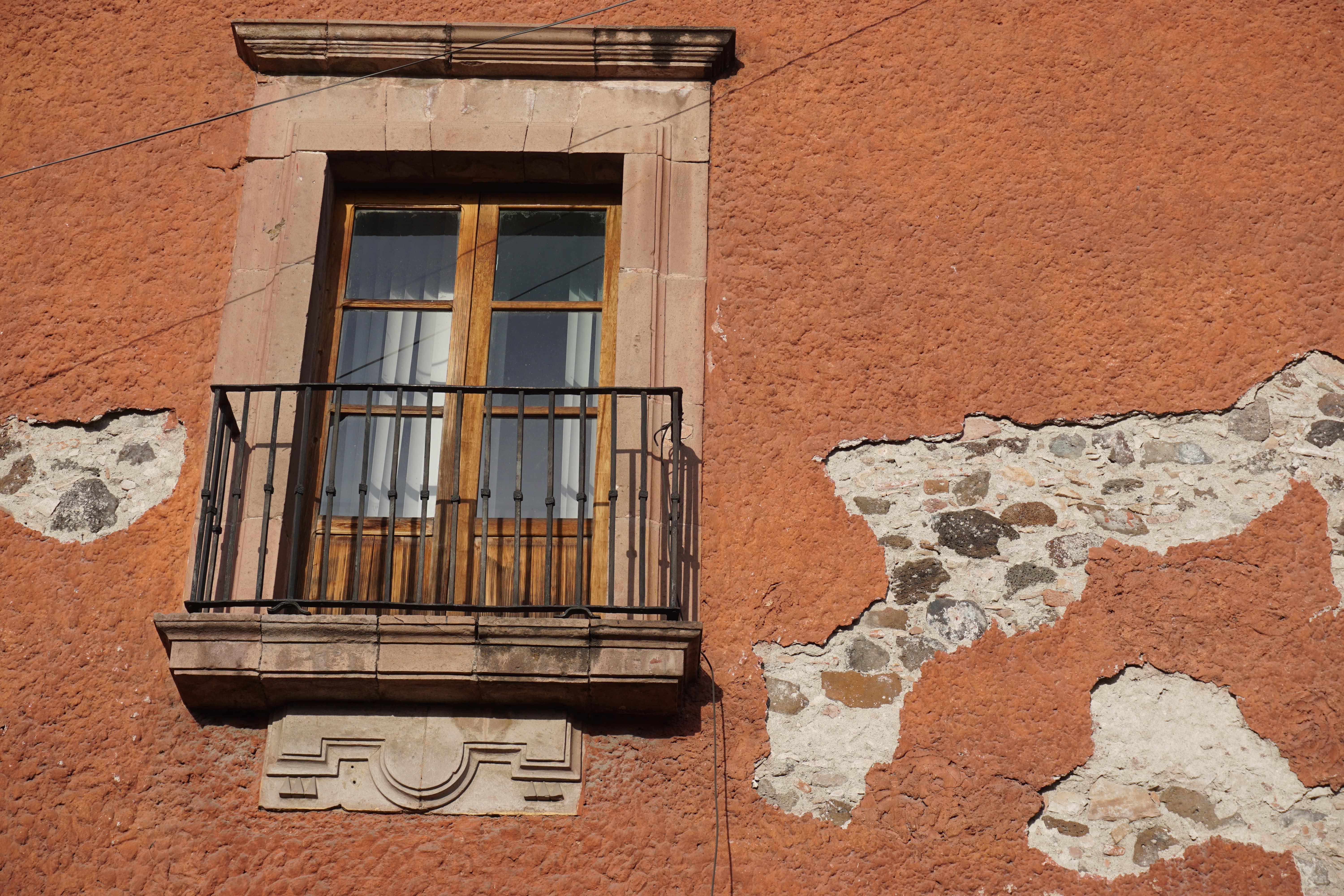 Façade rouge, Querétaro, Mexique