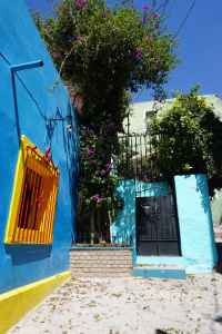 Ruelle bleue, Guanajuato, Mexique