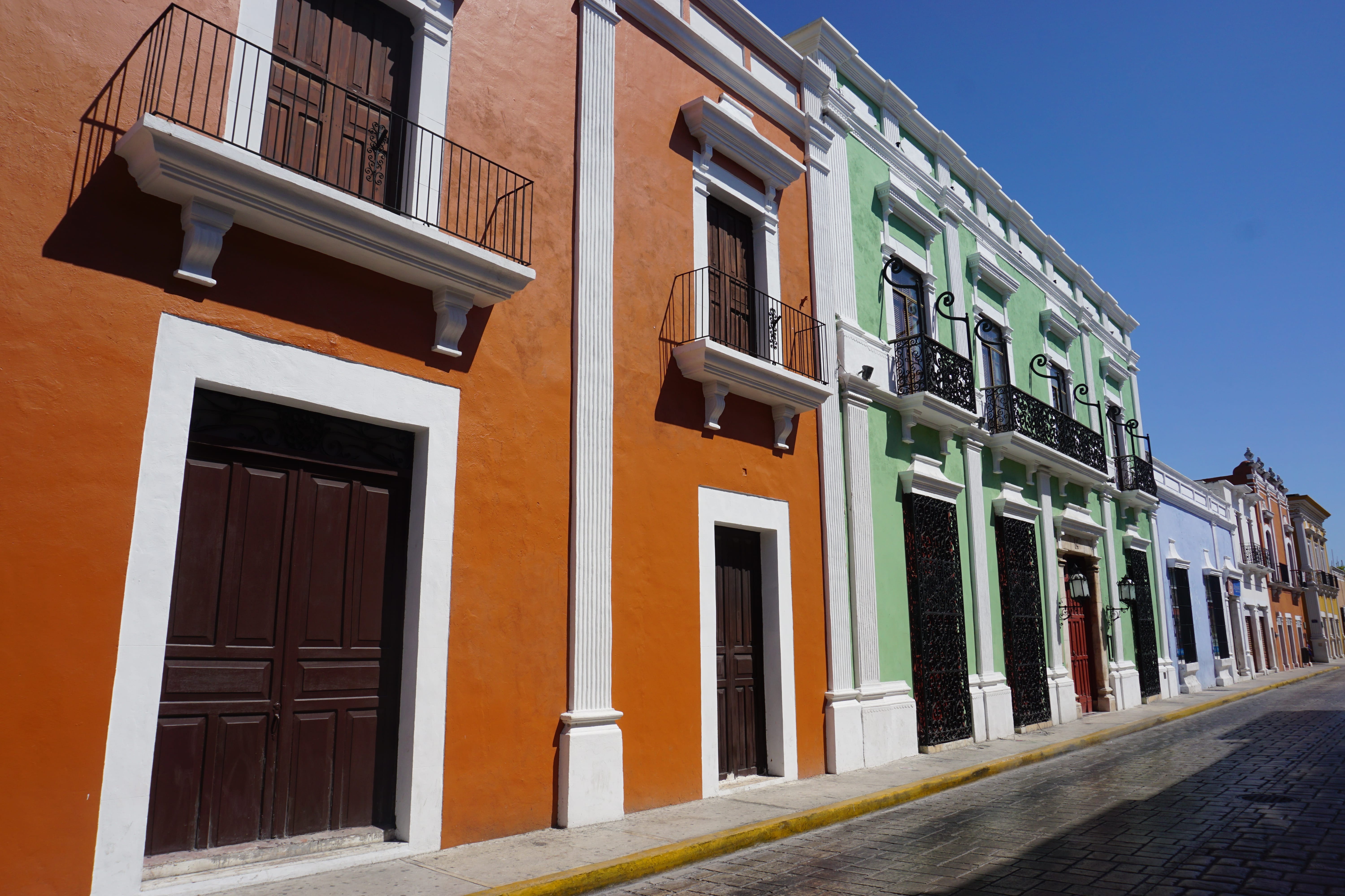 Street colors of Campeche, Mexique