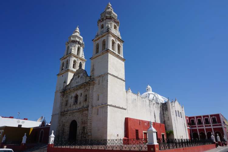 Eglise, Campeche, Mexique