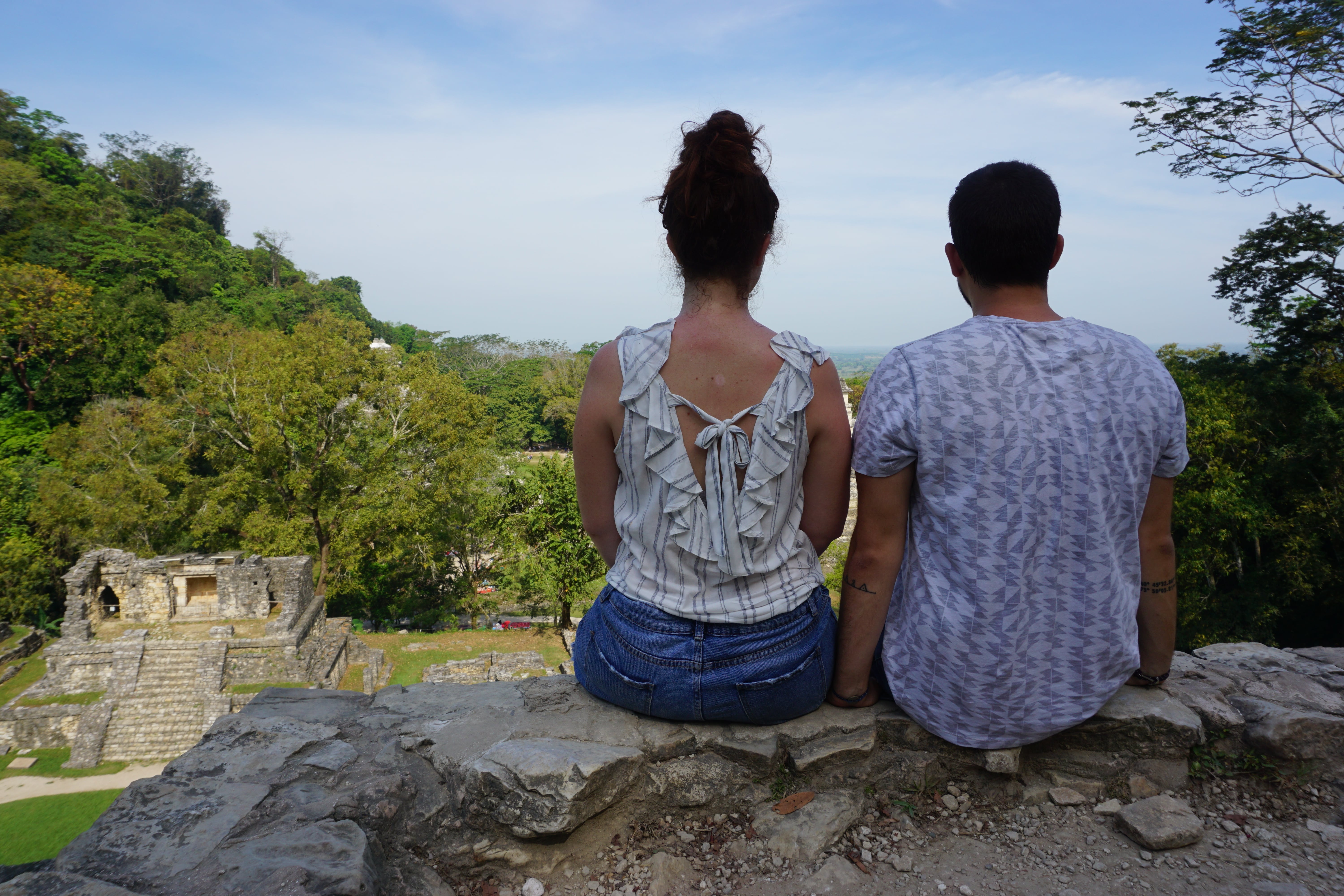 Vue sur les ruines de Palenque, Mexique