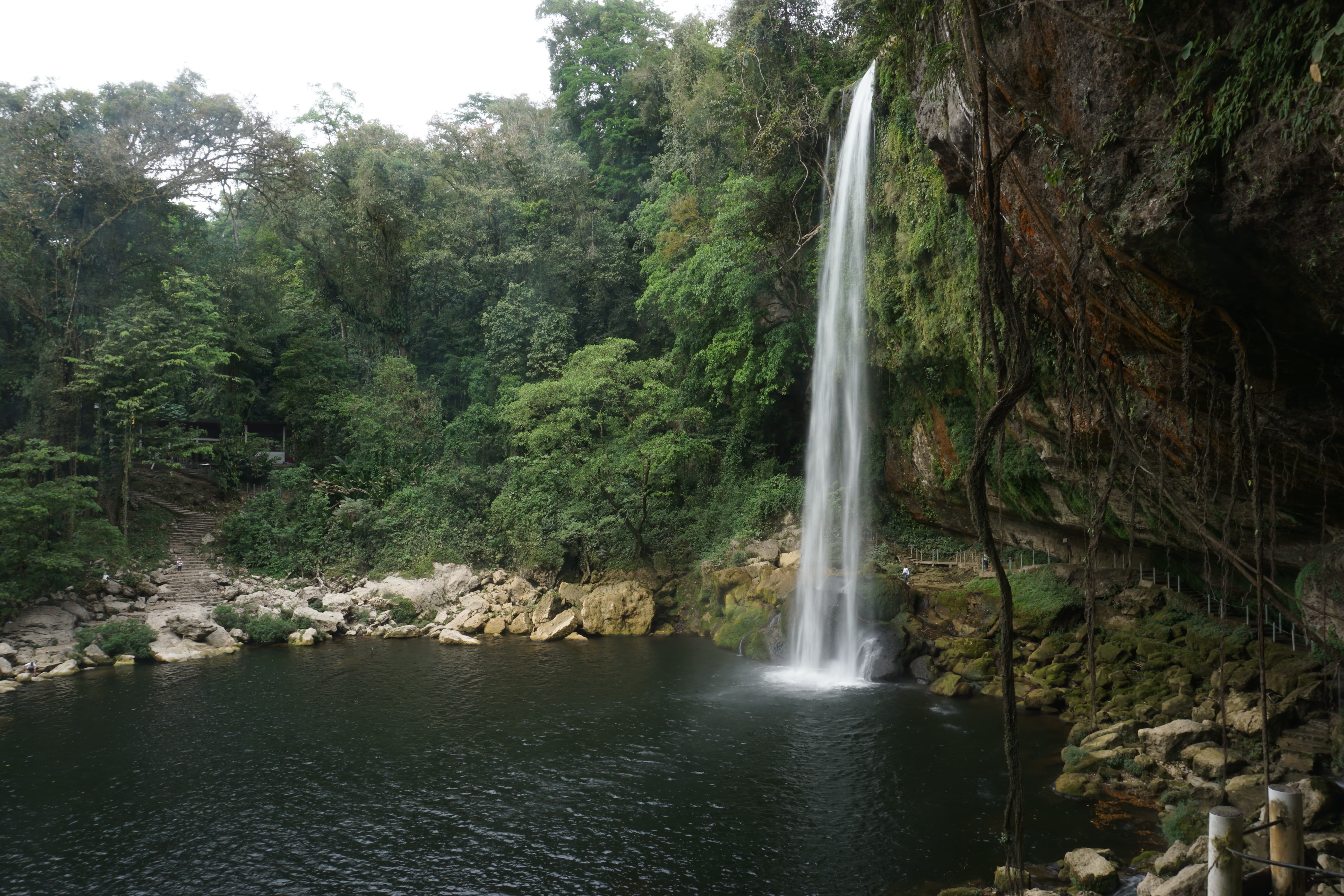 La cascade Misol-Ha, Mexique