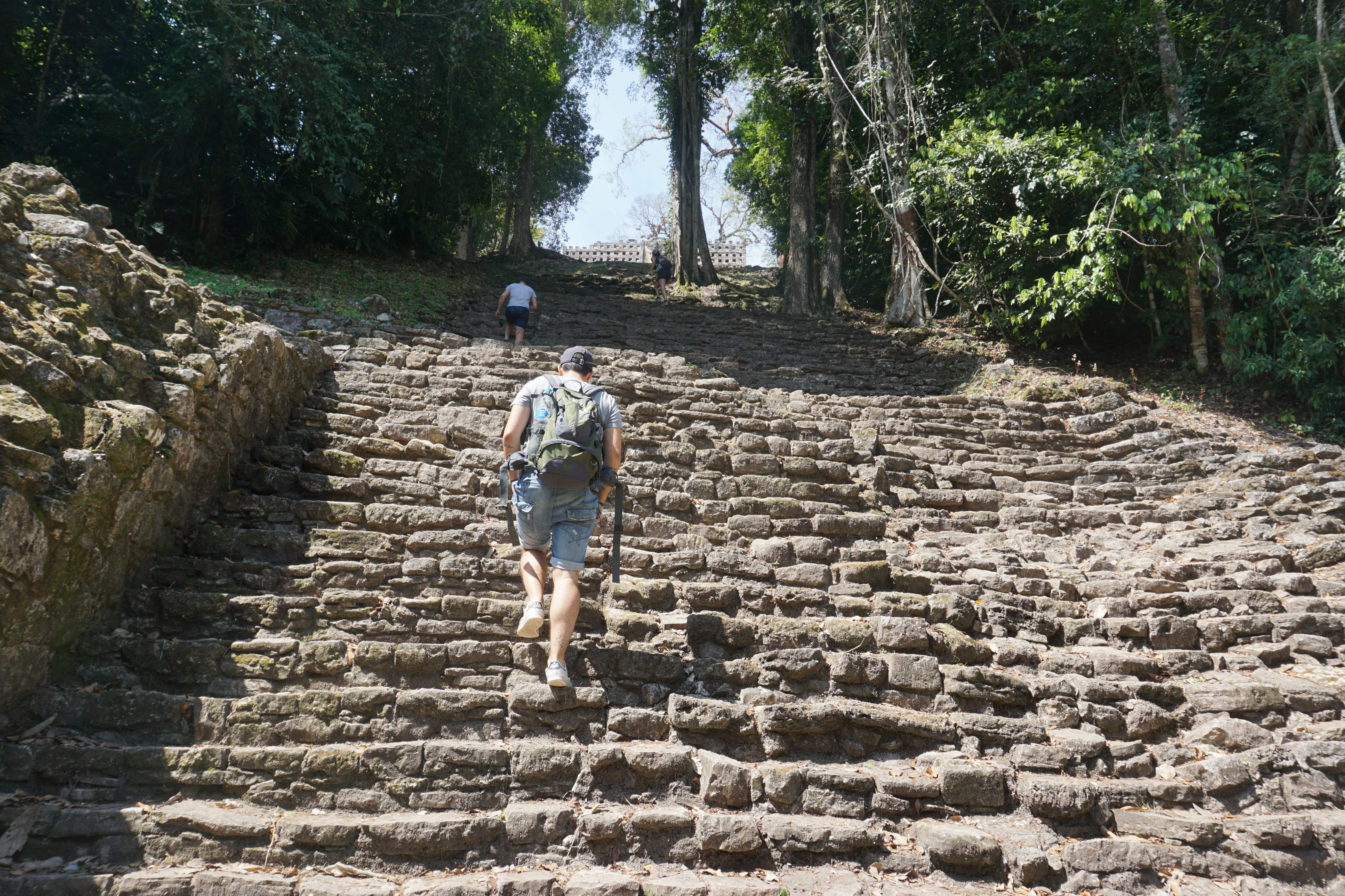 Old stairs, Yaxchilan, Mexico