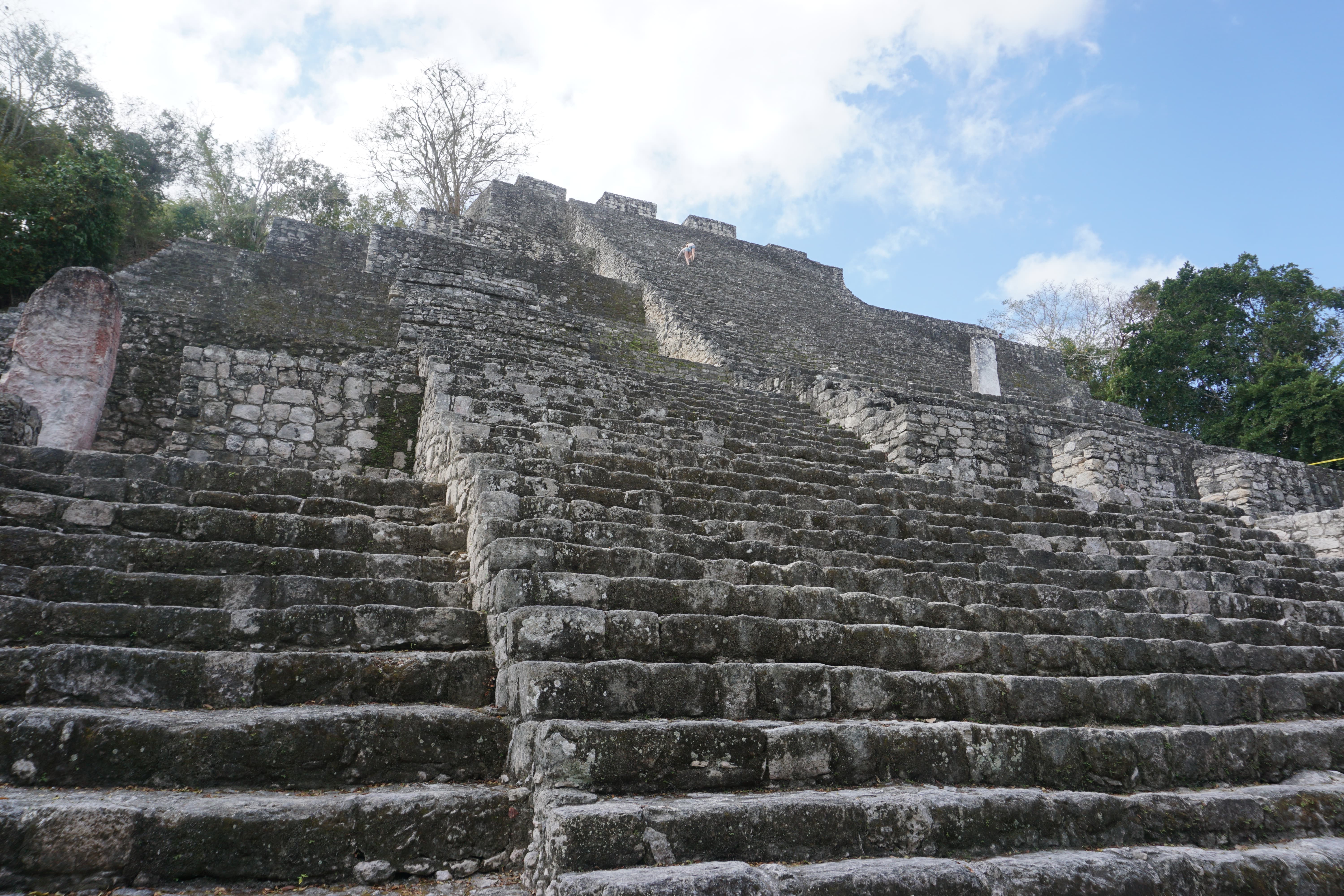 Pyramide, Calakmul, Mexique