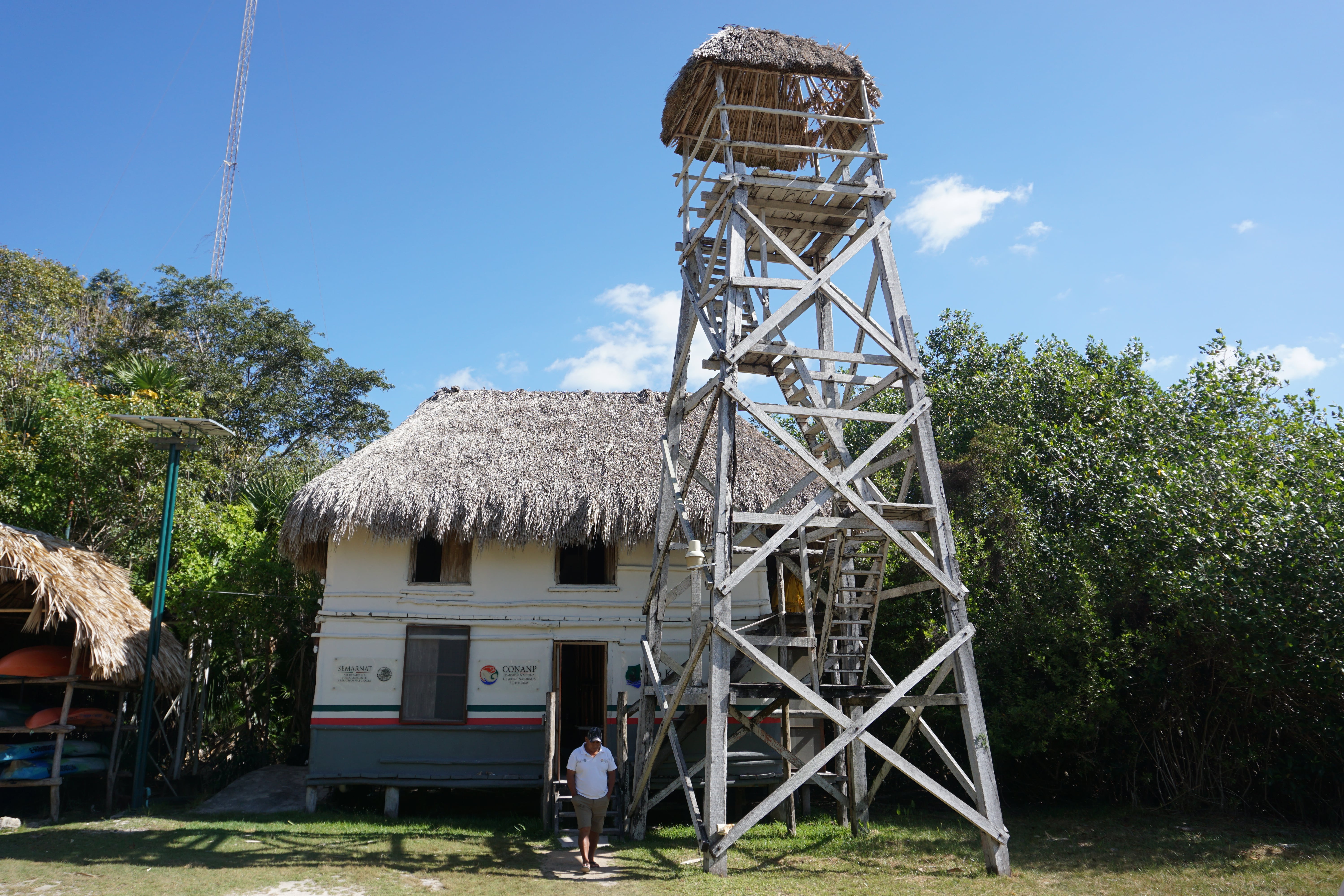 Départ des visites, Sian Ka'an, Mexique