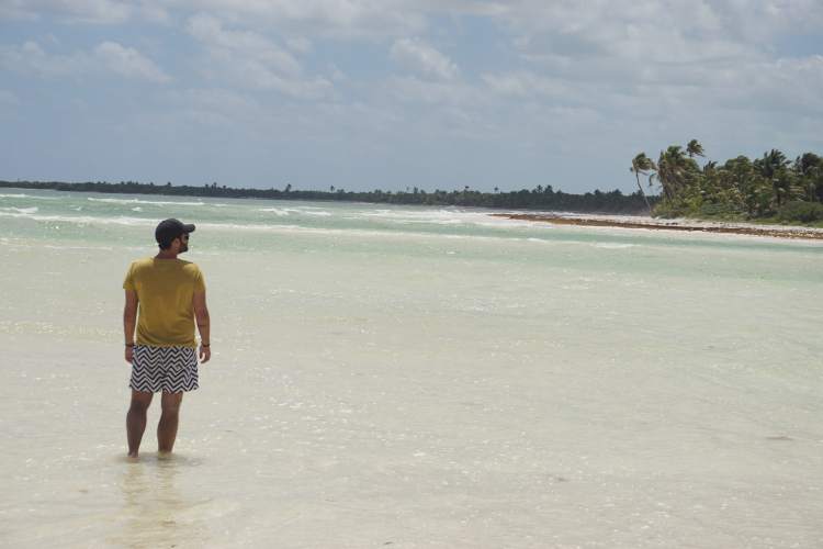 Plage déserte, Sian Ka'an, Mexique