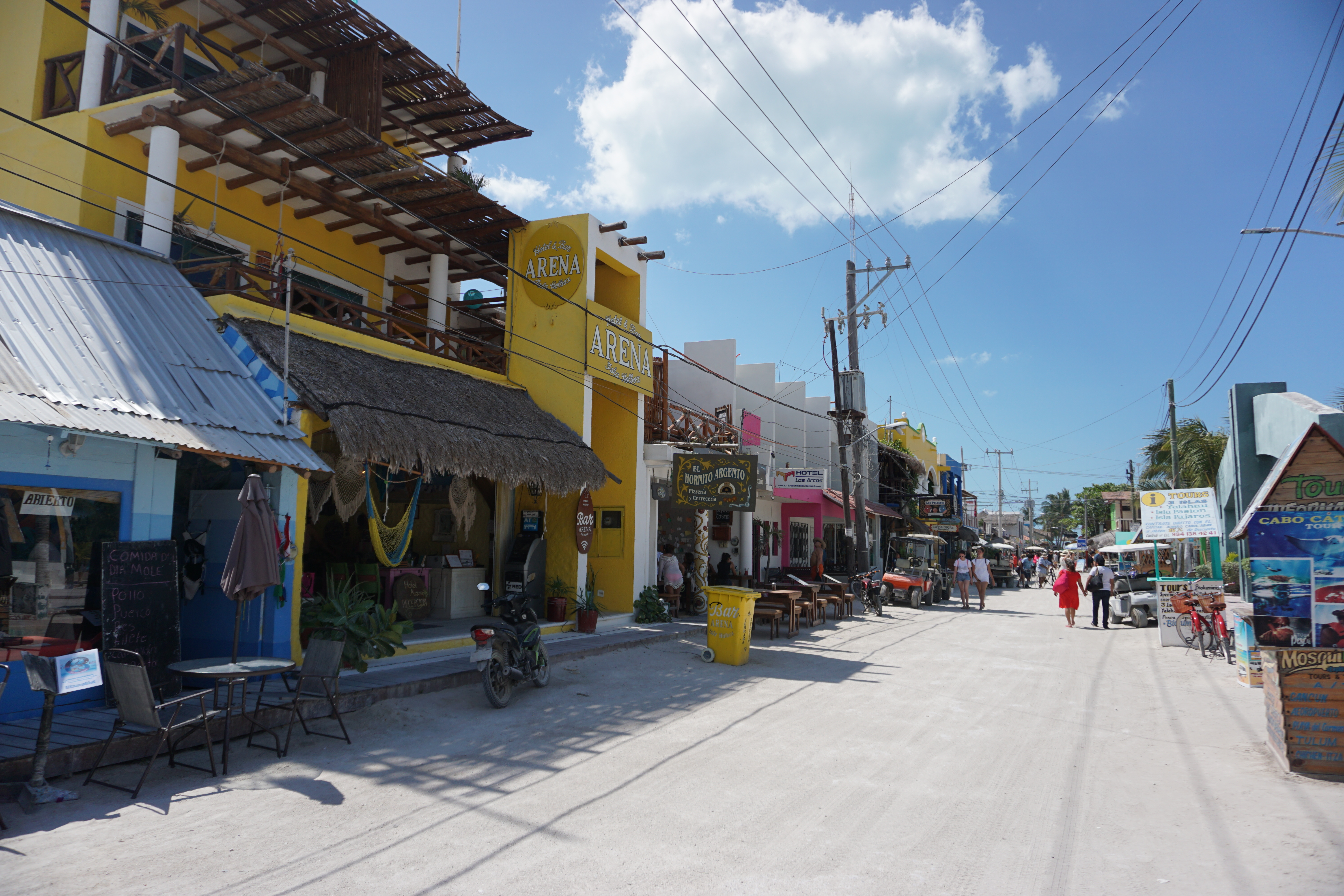 Centre ville, Holbox, Mexique