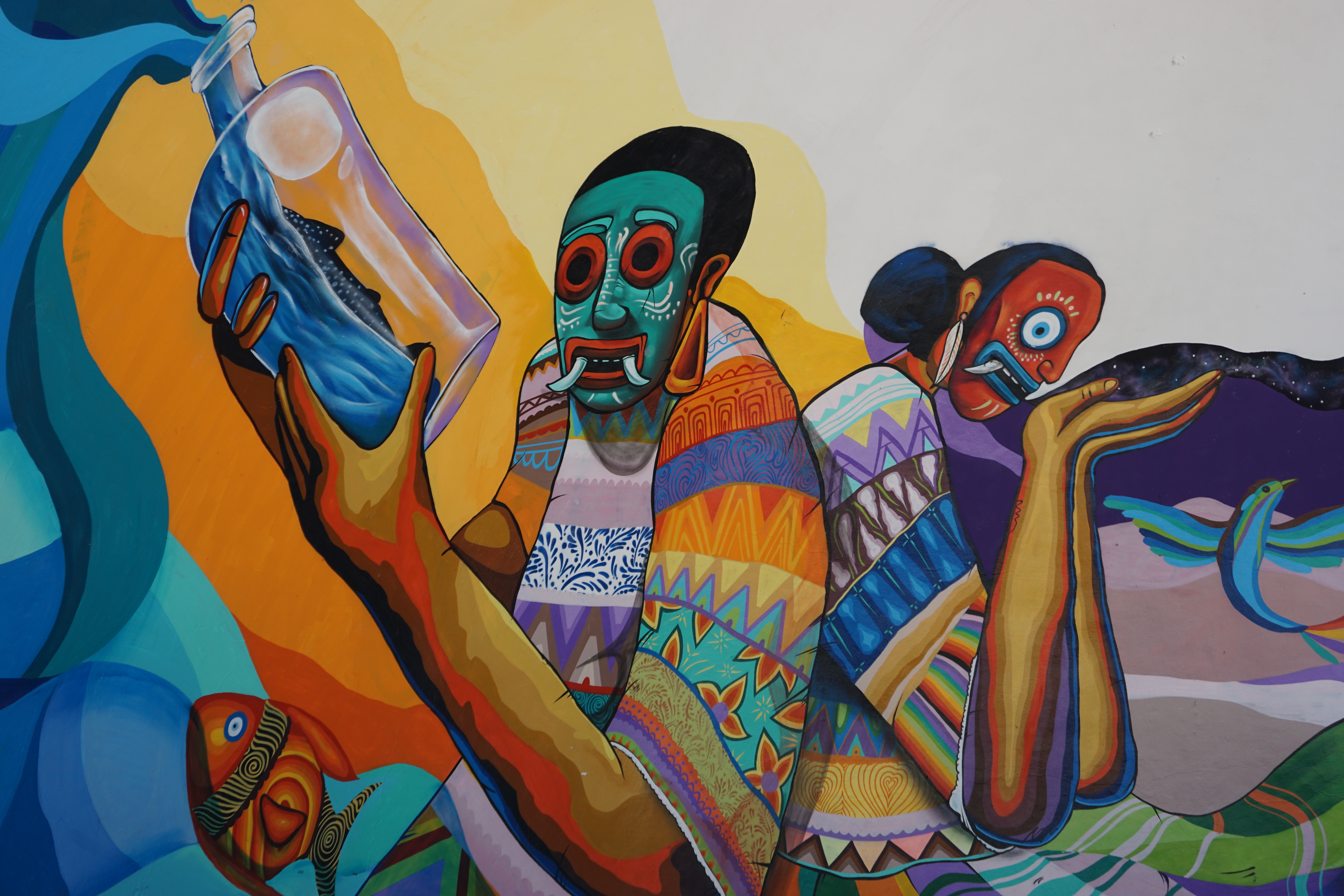 Peinture, Holbox, Mexique