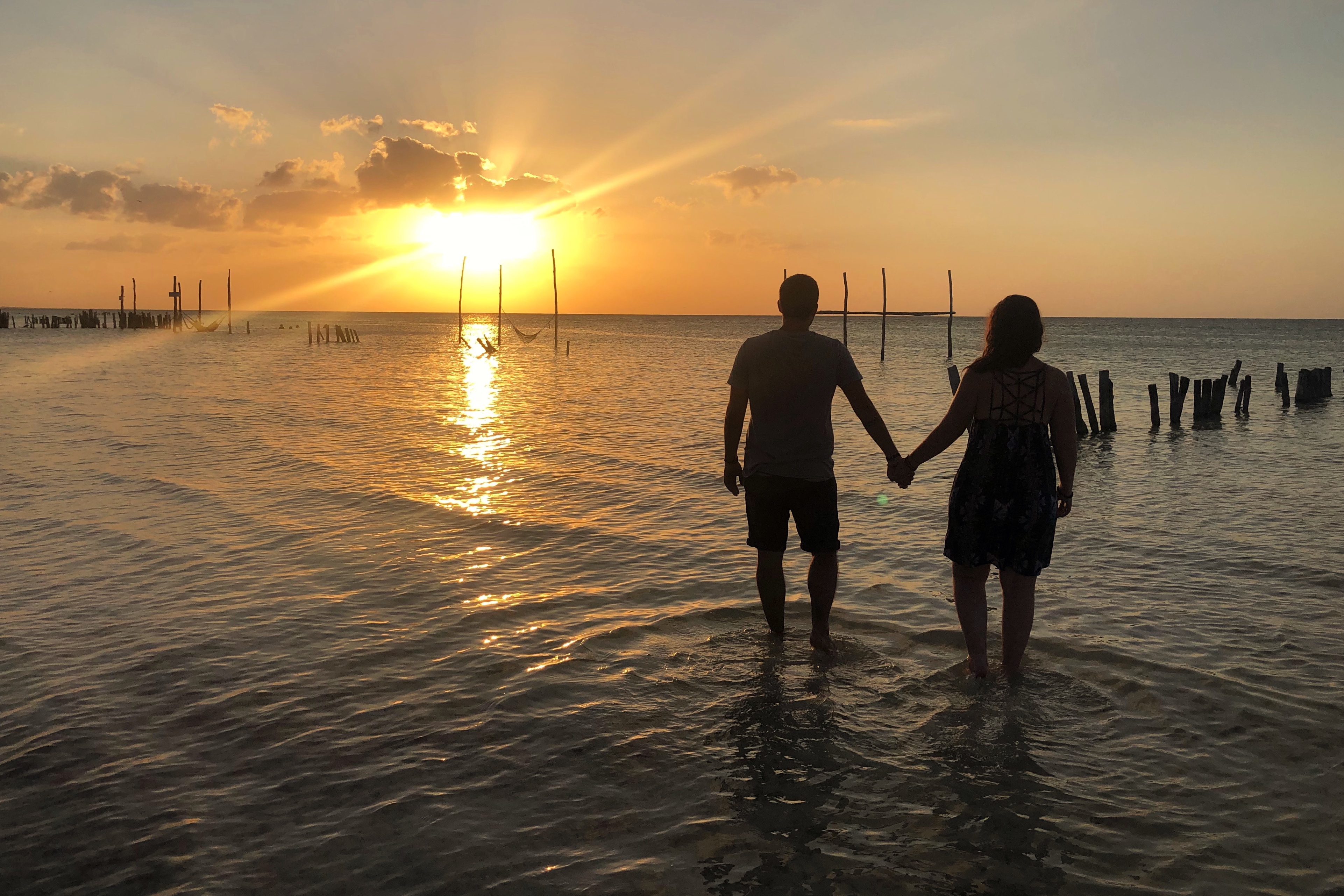Sunset, Holbox, Mexique