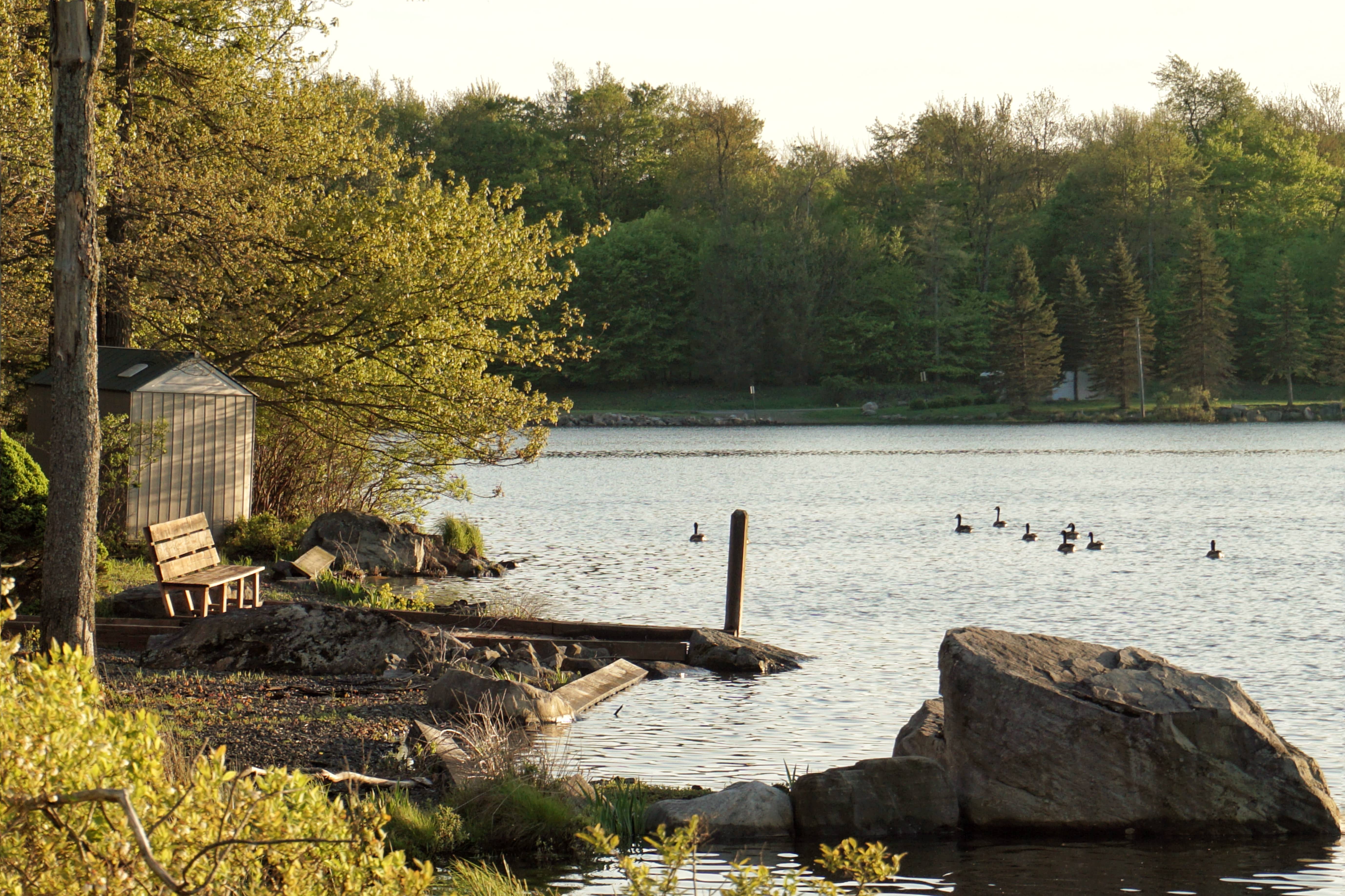 Coucher de soleil, Pocono Mountain, Pennsylvanie