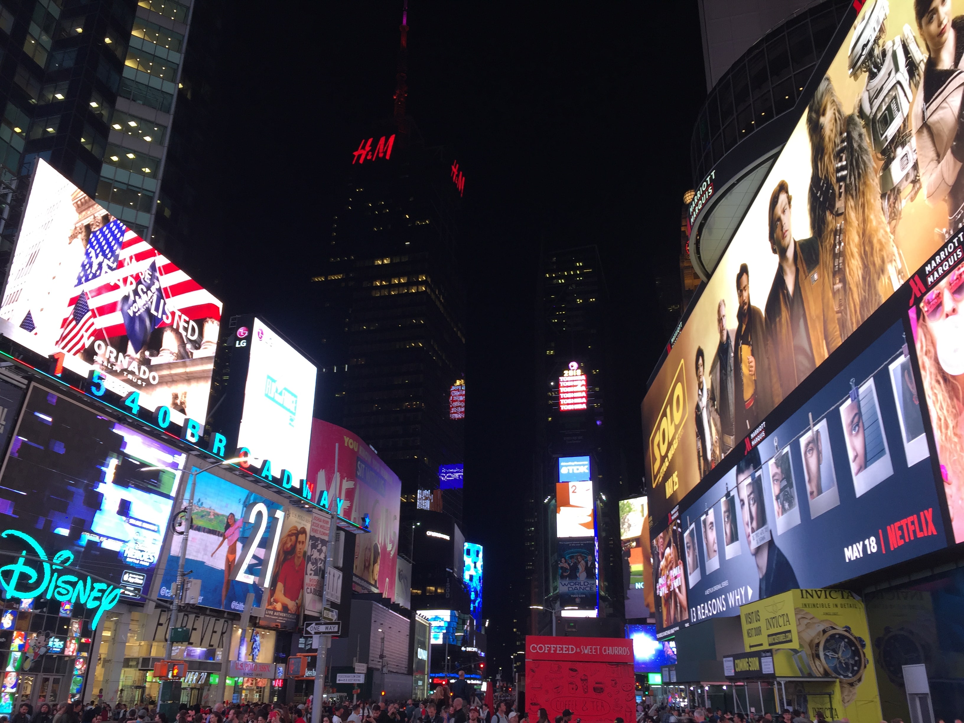 Place de Time Square, New York