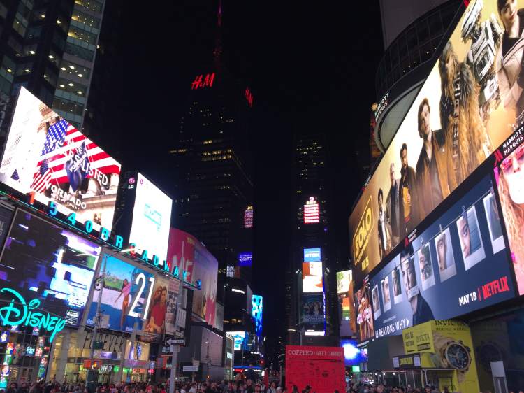 Place de Time Square, New York